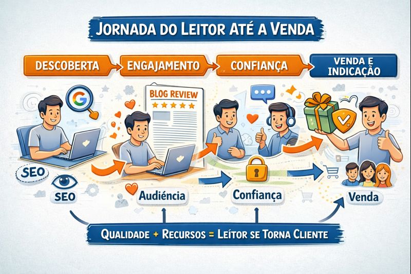 Logo no início, preciso ser direto com você:

👉 Blog é um trabalho de criação mental.
Cada artigo é como uma ação de uma empresa.
E toda ação tem volume e volatilidade.

Volume, no blog, é a taxa de cliques e acessos que cada artigo recebe.

Volatilidade é quantas pessoas voltam sempre para ler você de novo.

A diferença entre essas duas métricas revela algo poderoso:
📊 o valor da empresa (o seu blog).

Por isso, quando falamos em Como vender todo dia com blog review, não estamos falando de postar textos aleatórios com IA e esperar milagres. Estamos falando de obra de arte em palavras, criada com intenção, estrutura e visão de longo prazo ✍️✨

📌 Estrutura do Artigo (Clusters de Conteúdo)
Cluster	Tema Central
Pilar	Como vender todo dia com blog review
Cluster 1	Mentalidade de criador
Cluster 2	Construção de audiência
Cluster 3	Marca e posicionamento
Cluster 4	Estrutura SEO do blog
Cluster 5	SEO vs Tráfego Pago
Cluster 6	Relevância real no Google
Cluster 7	PA e DA explicados
Cluster 8	Plano prático + checklist
## Passo 1 – A mentalidade certa: blog não é texto, é ativo 🧠

Se você já sabe que dá para ganhar dinheiro com blog review, mas sente que está perdido, o problema não é técnico.
É mental.

Um blog não nasce para “testar ideias”. Ele nasce para acumular valor.

Cada artigo que você publica:

Pode gerar vendas hoje

Pode gerar vendas daqui a 6 meses

Pode virar referência no seu nicho

👉 Escrever sem estratégia é como comprar ações sem analisar a empresa.

Por isso, trate cada conteúdo como:

Um ativo

Um investimento

Uma peça do seu patrimônio digital

## Passo 2 – Construir audiência antes de pensar em vender 👥

Aqui está um erro clássico:
🚫 tentar vender antes de ser relevante.

Audiência não é só tráfego. Audiência é:

Pessoas que confiam

Pessoas que voltam

Pessoas que salvam seu link

Como construir audiência com blog review:

Resolver uma dor específica

Falar com uma pessoa só

Usar linguagem do dia a dia

Mostrar experiência real (ou estudo profundo)

💡 Venda é consequência de atenção sustentada.

## Passo 3 – Marca: por que alguém deveria ler VOCÊ? 🏷️

Marca não é logotipo.
Marca é sensação.

Pergunta-chave:

“O que o leitor sente depois de ler meu artigo?”

Uma boa marca em blog review:

Simplifica o complexo

Organiza o caos

Dá segurança para decidir

👉 Quando você escreve com carinho, o leitor sente.
E quando ele sente, ele volta.

## Passo 4 – Estrutura básica de um blog que rankeia no Google 🏗️

Aqui entra o jogo técnico — mas sem complicar.

Estrutura mínima:

Domínio limpo

Tema rápido

URLs amigáveis

Headings bem organizados (H1 → H6)

Conteúdo escaneável

Estrutura interna de um artigo:

1 H1 (somente um)

Vários H2 (clusters)

H3, H4 para aprofundar

Listas, tabelas e exemplos

📌 SEO é organização antes de ser otimização.

## Passo 5 – SEO para tráfego orgânico vs Tráfego Pago 💰
SEO (Orgânico):

Crescimento lento

Efeito bola de neve

Autoridade acumulada

Vendas recorrentes

Tráfego Pago:

Resultado rápido

Custo constante

Dependência de orçamento

Ótimo para validação

👉 O blog review vive do SEO.
O tráfego pago pode ajudar, mas não substitui autoridade.

## Passo 6 – Relevância não é quantidade (alerta de ouro 🚨)

Criar 100 artigos com IA não garante ranking.

O Google mede:

Tempo na página

Retorno do usuário

Engajamento

Estrutura semântica

Clareza da intenção de busca

🧠 IA é ferramenta. Estratégia é humana.

Sem estrutura, a IA só acelera o erro.

## Passo 7 – O que são PA e DA (e por que você deve se importar) 📊
DA (Domain Authority):

Força do domínio como um todo

Baseada em backlinks, idade e relevância

PA (Page Authority):

Força de uma página específica

Pode rankear mesmo com DA baixo

👉 Um blog novo pode rankear sim, se:

Escolher palavras-chave certas

Criar conteúdo profundo

Trabalhar clusters

💡 Autoridade se constrói artigo por artigo.

## Passo 8 – Metas realistas para 12 meses (blog iniciante) 📅
📈 Tabela de metas saudáveis
Mês	Artigos	Visitas/mês	Expectativa
1	5	50	Indexação
3	15	300	Primeiros cliques
6	30	1.000	Autoridade inicial
9	45	3.000	Vendas pingando
12	60	8.000+	Consistência

✨ Constância vence talento disperso.

## Sessão Técnica – Schema básico para blog review 🧩

Use schema para ajudar o Google a entender seu conteúdo:

Article

FAQPage

Breadcrumb

Author

Review (quando aplicável)

Isso não garante ranking, mas aumenta compreensão e CTR.

## FAQs – Dúvidas reais de quem quer vender com blog review
Blog review ainda funciona em 2026?

Sim, desde que seja estruturado e focado em intenção de busca.

Dá para fazer só com IA?

Dá para escrever, não para construir autoridade sozinho.

Quanto tempo para vender?

Entre 3 e 6 meses com estratégia correta.

Preciso aparecer?

Não. Blog é autoridade escrita.

DA baixo impede ranking?

Não. PA bem trabalhado supera isso.

Vale a pena começar do zero?

Sim. Blogs novos vencem todos os dias.

## Checklist Final – O presente prometido 🎁

👉 Salve este artigo agora.
Este checklist é sua bússola sempre que bater a dúvida.

✅ Checklist de execução:

 Escolhi um nicho claro

 Entendi a dor do leitor

 Estruturei o artigo corretamente

 Usei SEO com intenção

 Não publiquei por quantidade

 Pensei como empresa

 Construí marca

 Medi volume e volatilidade

 Criei conteúdo com carinho

Se este artigo te ajudou, ele não é só um texto.
Ele é um ativo mental que você pode consultar sempre que quiser vender mais, com mais clareza e menos ansiedade.

👉 É assim que funciona Como vender todo dia com blog review.